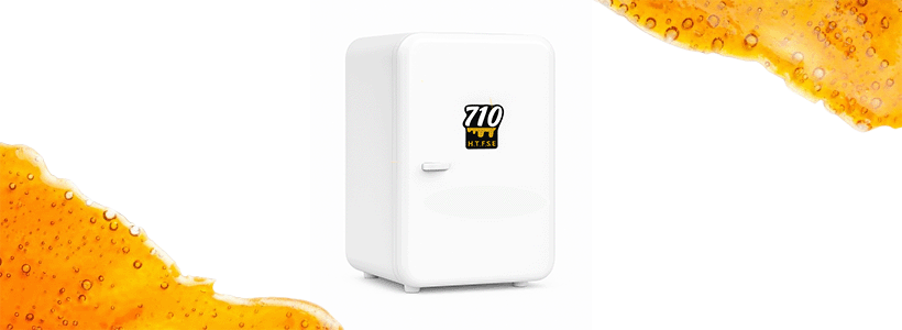 710sa terpene fridge for storing dabs and concentrates